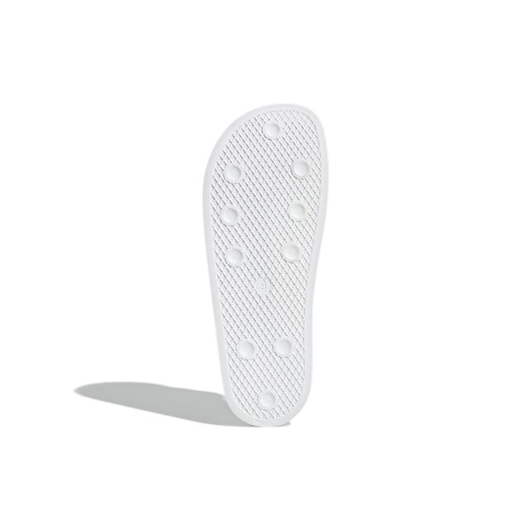 Adidas Оригинальные шлепанцы Adilette Толстая подошва Для улицы Цельное литье Мужские шлепанцы Белый Синий FX5860