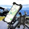 Велосипедный держатель для телефона 360° Вращающийся Универсальный Держатель для телефона на велосипед Мотоцикл Стенд Ударопрочный Кронштейн Зажим для GPS Для iPhone Samsung