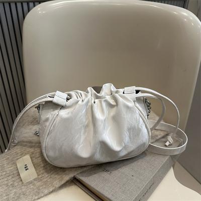 Новая плиссированная сумка-облако в китайском стиле с цепочкой Niche Commuter Underarm Bag Летняя универсальная сумка-мессенджер для женщин