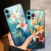 Простой чехол с цветами для Apple iPhone 17 Pro Max 11 XR XS MAX 16 Air 13 12 15 Pro 7 8 14 Funda Чехол для телефона