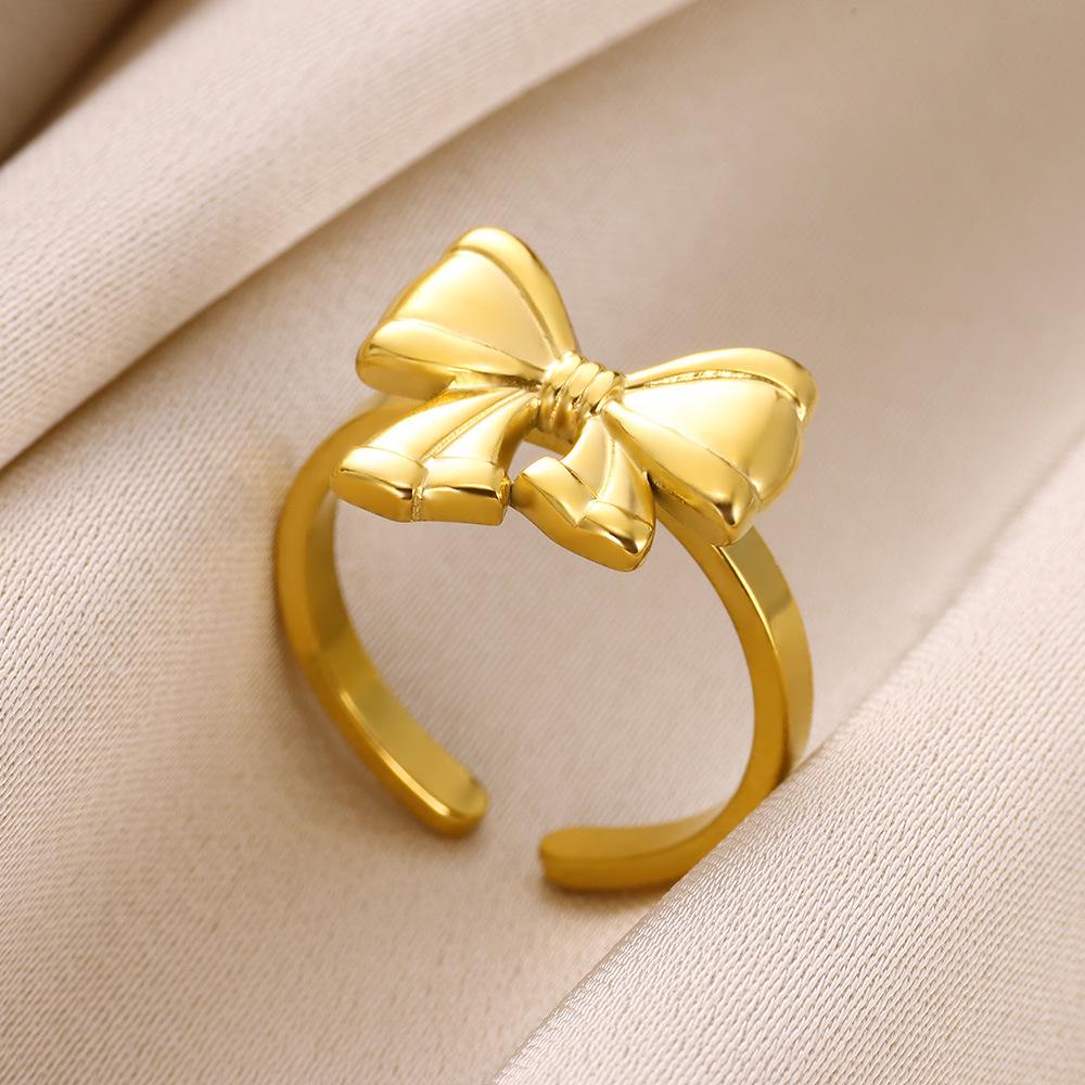 Elegant Women's Open Bow Ring: Niche Design, Versatile & Stylish