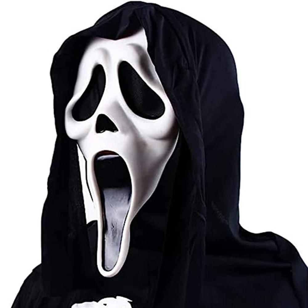 Screaming Ghost Face Head Mask Halloween Mask Full Head Masks for Cosplay