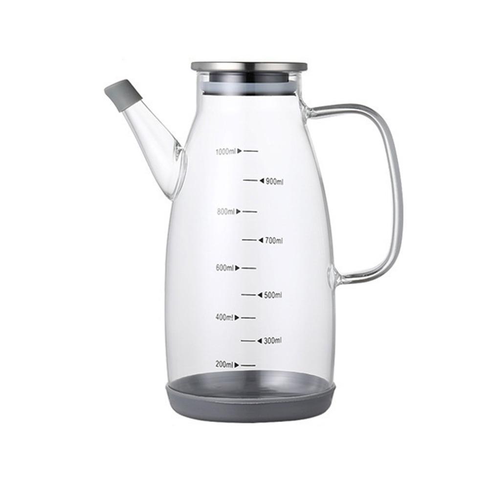 Leakproof Olive Oil Dispenser Large Capacity Glass Oil Cruet Container Vinegar Jug  Seasoning