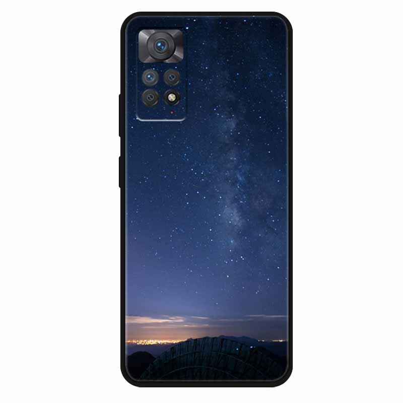 Чехол For Xiaomi Redmi Note 11 Pro 5G Чехол Крутой Космос Мягкий Силикон ТПУ Чехлы Для Xiaomi Redmi Note 11Pro 5G Волк Защитный Корпус