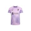 2022/2023 сезон Ливерпуль с буквенным логотипом и принтом с круглым вырезом и коротким рукавом, мужские футбольные майки, фиолетовые DJ7681-582