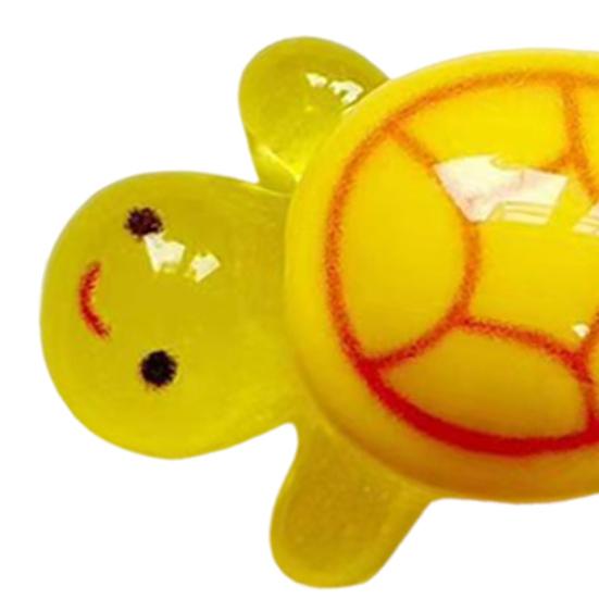 20 шт. Миниатюрная светящаяся фигурка черепахи, светящаяся в темноте, маленькая красочная модель черепахи, миниатюрная статуэтка животного из смолы, украшение, сувениры для вечеринки