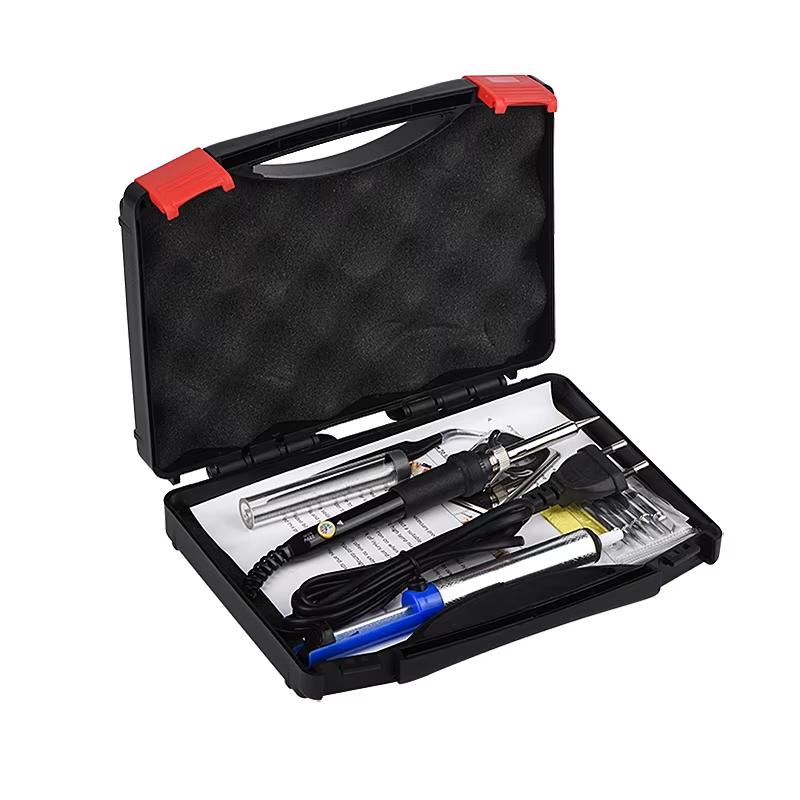 Комплект паяльника JCD с ЖК-дисплеем, регулируемой температурой, 220 В, 80 Вт, инструменты для пайки, наконечники для паяльника, провода, подставка для нагревателя насоса