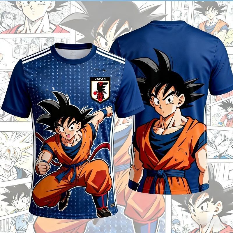 2026 New Adult Men's Dragon Ball NO.10/7 Vegeta 3D Printed Football Jersey T-Shirt Kids Anime T-Shirt Special Football Jersey