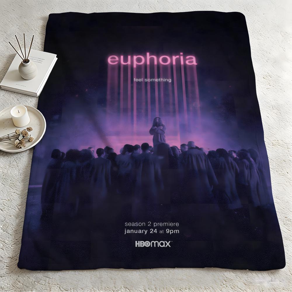 drama EEuphoriaa Throw Warm Soft Flannel Blanket Multiuse for Sofa Bed Camping Travel Nap