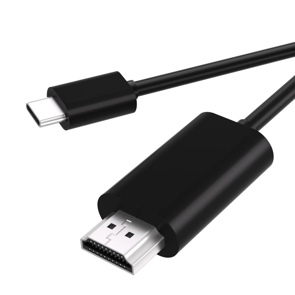 Кабель-конвертер USB C в HDMI 2 м Видео Thunderbolt Без настройки Широкая совместимость Кабель для подключения HDMI для iPhone MacBook Surface Galaxy и других -