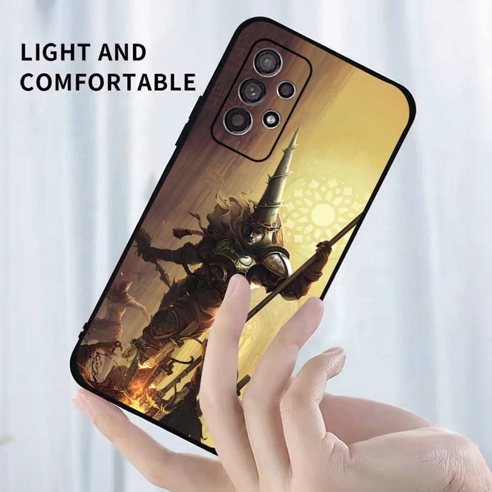 Игровой чехол для телефона B-BlasphemouS для Samsung S25, S24, S23, S22, S21, S20, S10, Ultra, Plus, Lite, FE, Мягкий силиконовый черный чехол