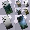 Чехол для телефона с узором «Лес и облака» для Samsung Galaxy S24 Ultra S9 S10 S20 FE S22 S21 S23 Plus S25 Ultra Чехол Coque