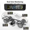Система контроля давления в шинах автомобиля TPMS с питанием от солнечной батареи/USB, монитор в реальном времени с цифровым ЖК-дисплеем, системы автоматической охранной сигнализации