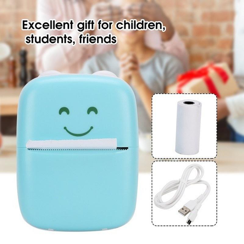 Bluetooth Portable Mini Photo Label Printer for Phone Student Wrong Exercises Handheld Thermal Printer for Android and Ios