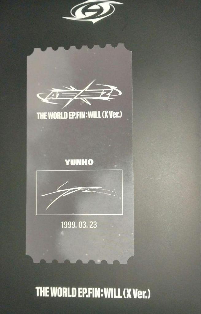 [ИСПОЛЬЗОВАННЫЙ] ATEEZ Фотобилет Юно Открытка Плакат WILLXVer.