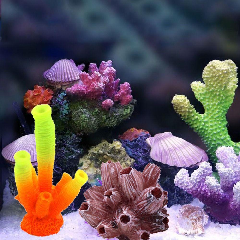 Для Декора Аквариума Реалистичные Подводные Аквариумные Растения Коралловый Риф Водный Орнамент Морской Коралл