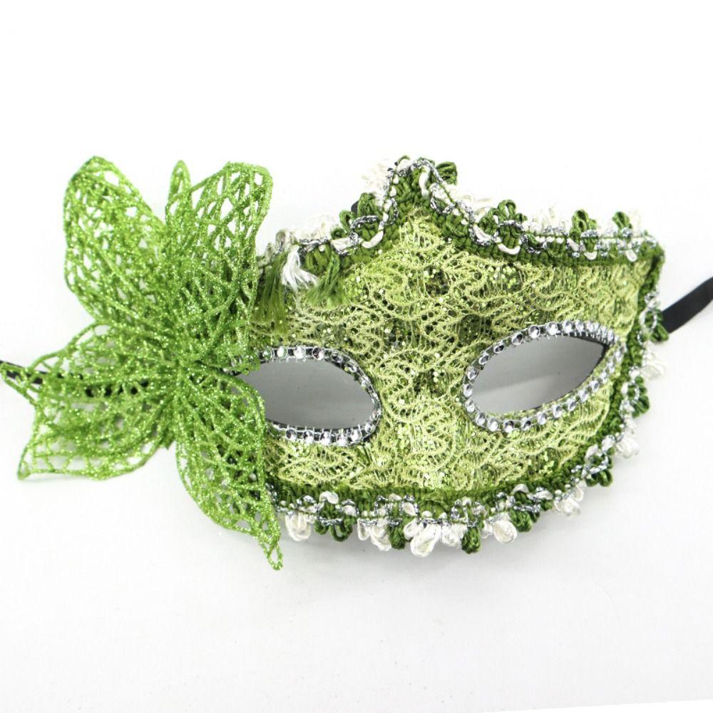 Halloween Dressing Halloween Party Mask with Rod Half Face Cover Butterfly Hand Hold Mask Cosplay Prop Exquisite Masquerade Mask