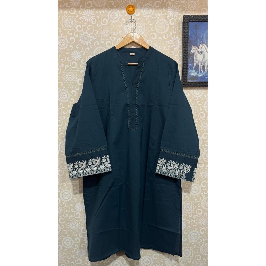 Индийский Пакистанский Хлопковый Комплект Kurti Palazzo Красивый Нарядный Верхний Комплект на Шнурке