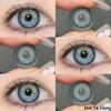 Funsachy New Natural Color Contact Lenses for Eyes Y2K Black Lens Korean Style Colorcon Blue Lens Gray Pupil Annual