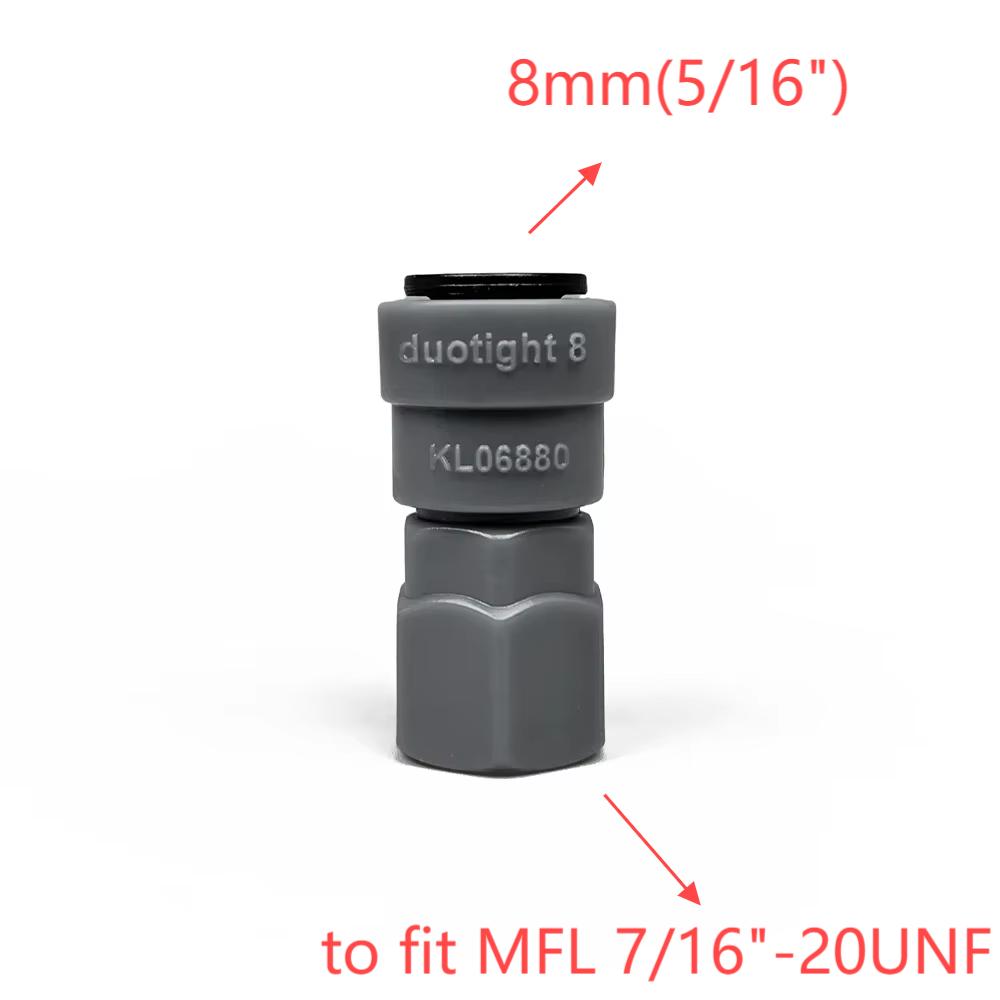 kegland Plastic Quick Connector 8mm(5/16)/ 9,5mm(3/8) Duotight Valve Pipe Hose Connector Fittings Push-in Joint