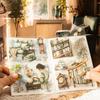 Ретро-книга наклеек для женщин на каждый день, 20 штук, мотивы уютного дома и кафе, самоклеящиеся для DIY-поделок