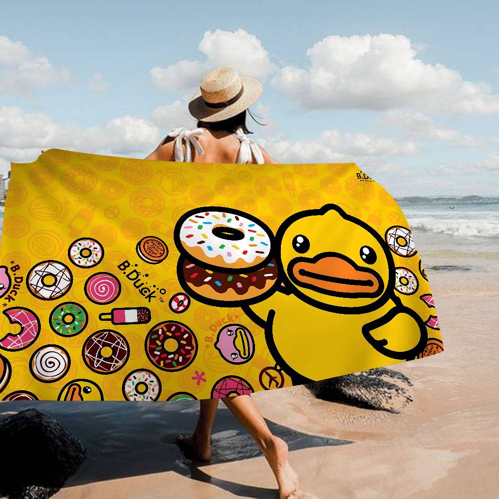 Brand B-B D-Duck Beach Towel Colorful Bath Towels for Girl Microfiber Quick Dry Sand Free Beach Yoga Spa Gym Pool