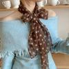 Retro Scarf Headband Printed Long Scarves Fashion Polka Dot Scarf  Head Scarf