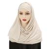 3 Layers Hijab Mercerized Cotton Hair Loss Hat Spring Summer Head Scarf  for Women