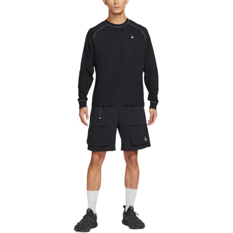 Nike ACG Футболки Мужские Черные С Круглым Вырезом Умеренный Прямой Крой HV0586-010