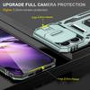 Серия Armor Чехол для iPhone 16 Plus Регулируемая подставка PC+TPU Чехол для телефона со сдвижной защитой объектива