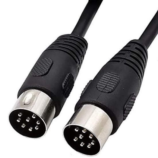 Rosebe DIN Connector Male To Male MIDI Cable Compatible with DIN Speaker MIDI Extension Cable 8-Pin 8-Pin (3m) 8-PIN Cables,