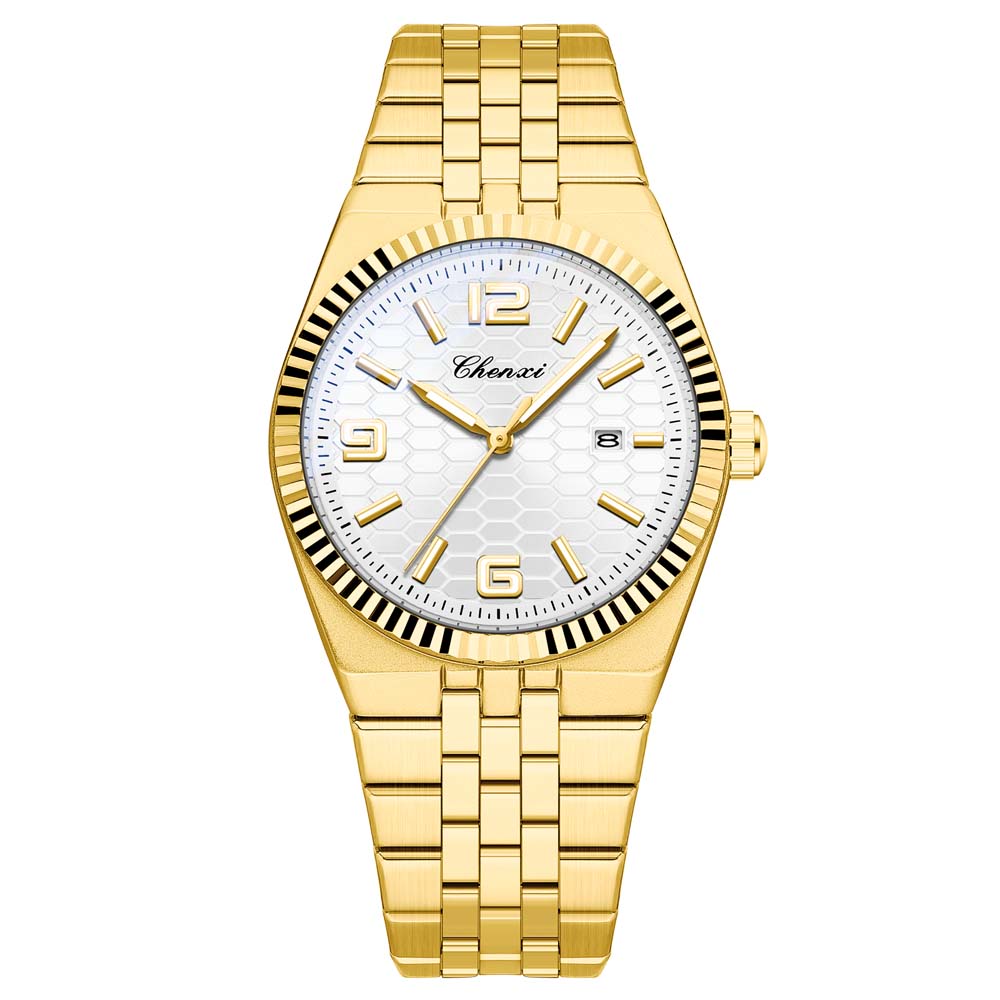 CHENXI Luxury Watch For Man Stainless Steel Waterproof Luminous Date Male Quartz Wristwatches Man Clock New