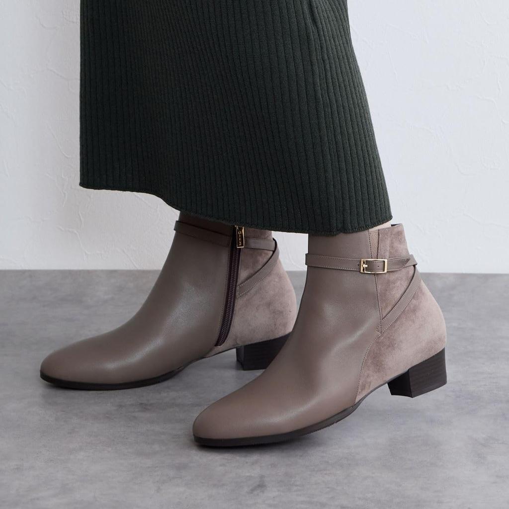 Himiko Belt Design Boots/643401 Gray 215