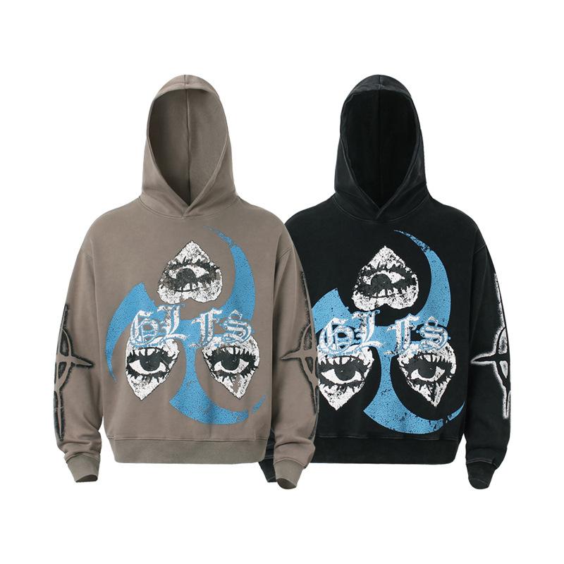 Unisex Casual Hoodie Long Sleeve Loose Sweatshirt Men Women Daily Wear Pullover Hooded Top