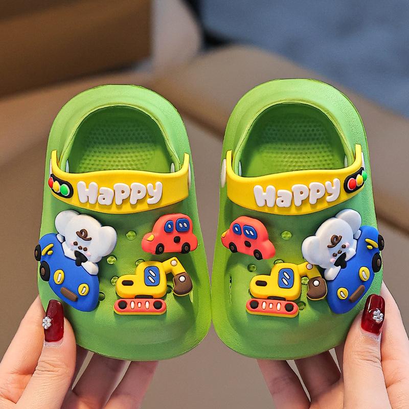 Summer Girls Closed Toe Clogs Soft Non Slip Indoor Sandals For Toddlers Babies Cute Cartoon Design Lightweight Comfortable