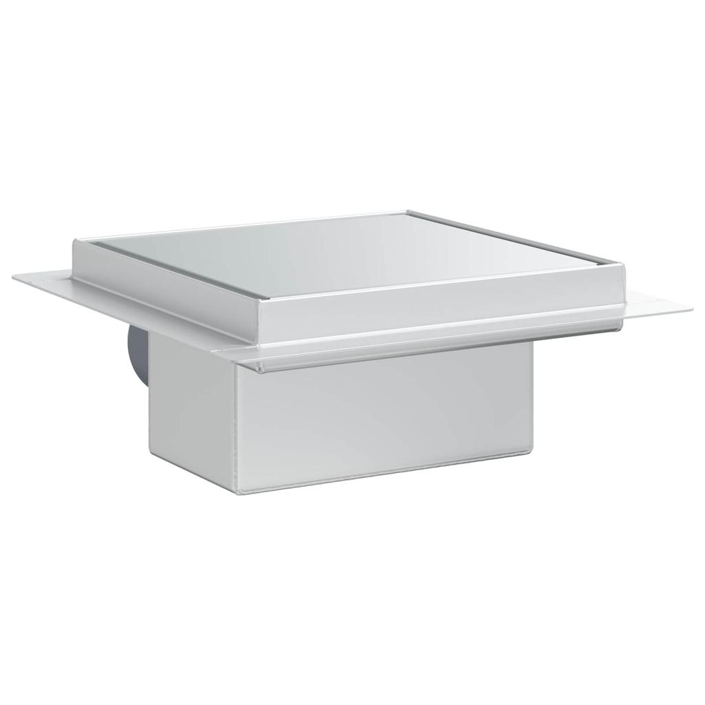 2 in 1 Shower Drain Silver 15 x 15 cm Stainless Steel 304