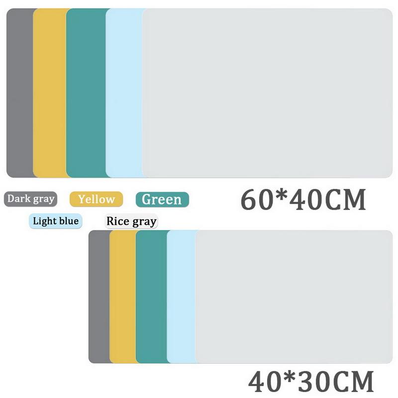 60/40 см силиконовый водонепроницаемый коврик для столовых приборов, теплоизоляционный противоскользящий моющийся обеденный коврик для кухонной стойки, защита