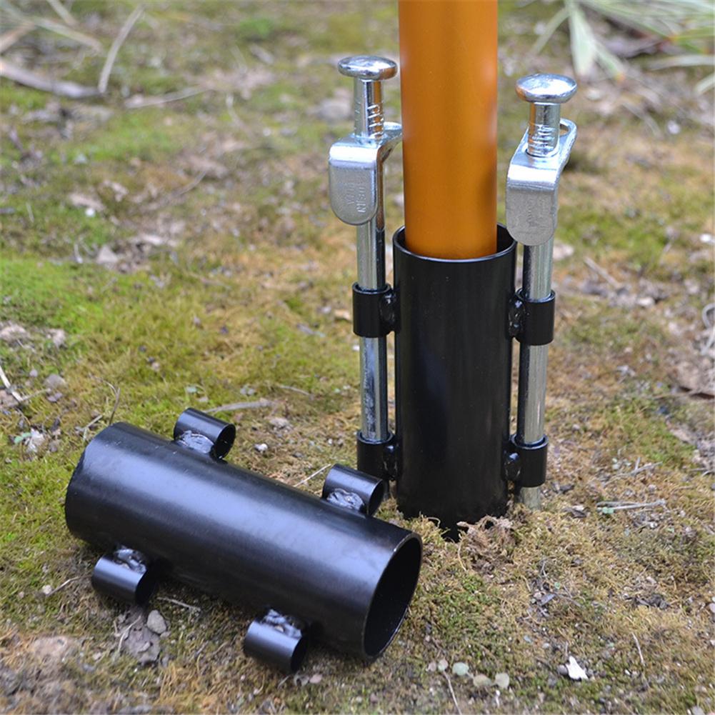 Canopy Pole Holder Sky Curtain Rod Holder Tent Pole Fixed Pipe For Outdoor Camping
