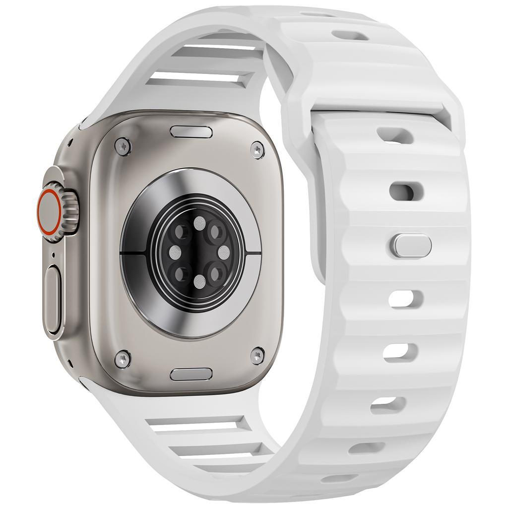 Спортивный силиконовый ремешок для Apple watch Ultra 2 ремешок 49 мм 45 мм 44 мм 42 мм correa smartwatch браслет iwatch Series 9 8 7 6 5 SE
