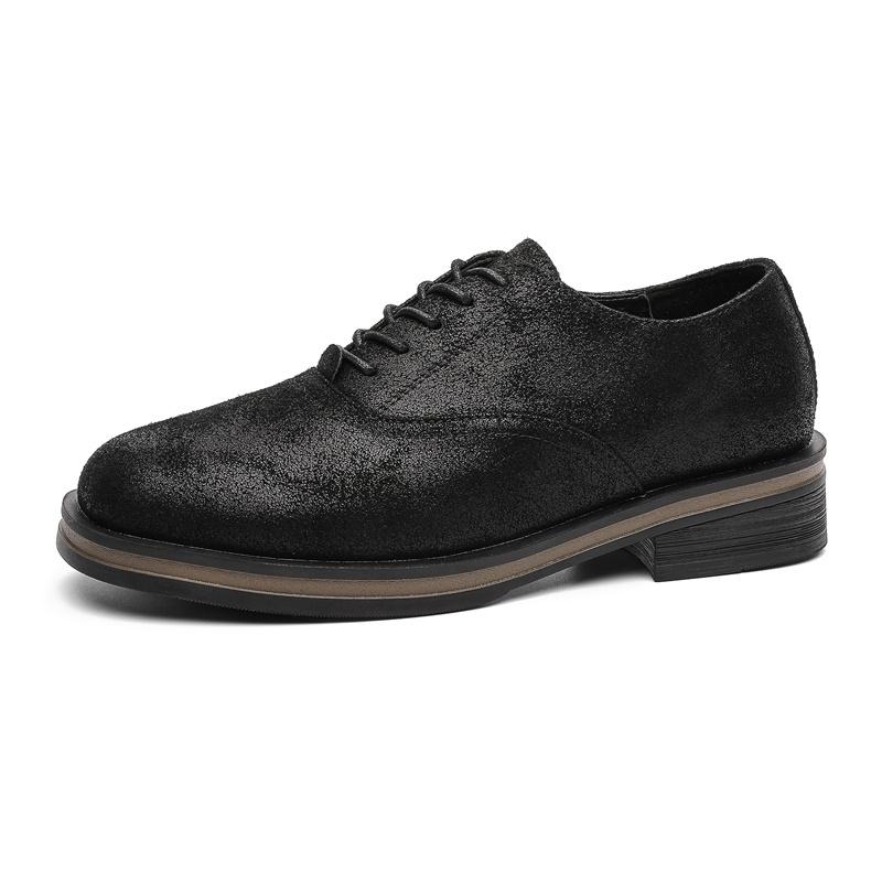 Men Casual Leather Shoes Comfortable Non Slip Walking Footwear for Business Commuting Driving Travel and Daily Wear