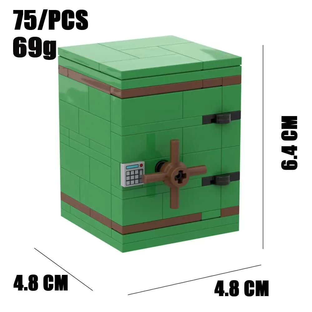 MOC Building Blocks Accessories Precious Gold Ore Silver Diamond Stash Pirate Map Coins Toy Model Mini Bricks ATM Gifts Toy K046