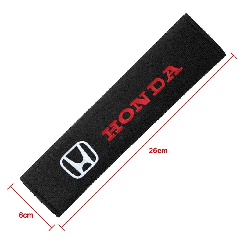 2025 Car New Honda Car Shoulder Strap Pad Cover Car Belt Protector Seatbelt Cover For Honda Civic Mugen Accord Odyssey JAZZ CRV