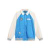 Li Ning Badfive Seven Cities Collaboration Embroidered Long Sleeve Baseball Jacket Men Jackets Blue AFDT801-3
