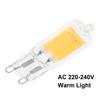 G9 LED Light Bulb 3W 5W 220V Dimmable COB Glass LED Lamp Hal-ogen Bulb Glass Lamp Constant Power Light