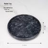 Декоративный круглый акриловый поднос Abay Wave Grey