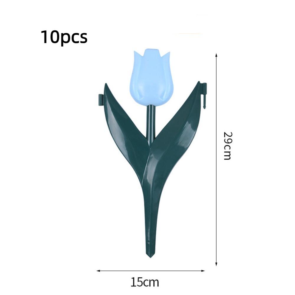 10pcs Gardening Landscaping Lawn Fence Lawn Decor Flower Bed Fence Tulip Flower Garden Fence Lawn