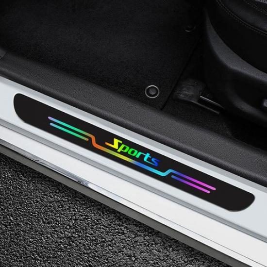 4PCS Car Sticker Anti Scratch Door Sill Protector Strip Car Exterior Accessories