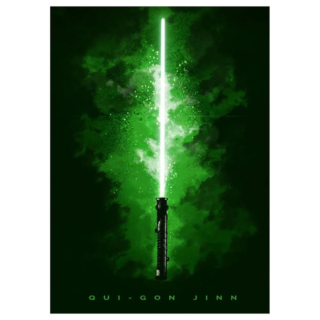 Постер к фильму Звёздные войны Домашнее украшение Световой меч Холст Принт Картина Настенное искусство Картины для декора игровой комнаты Cuadros