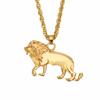 MAIJIABAO Кулон в виде льва на цепочке золотого цвета в стиле хип - хоп