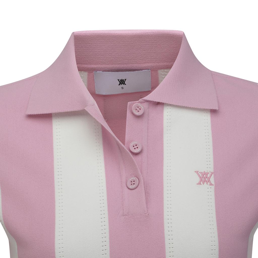 ANEW GOLF Women Sailor Short Sleeve Sweater_Pi